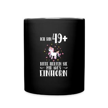 Geburtstag Geburtstagfeier fünfzig Jahre alt Gesch - Tasse einfarbig - Schwarz - Vorne