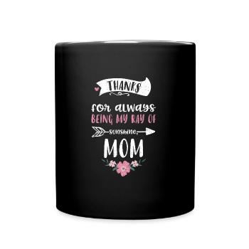 Merci d’être toujours mon rayon o... - Mug uni - noir - Devant
