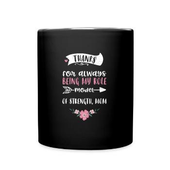 Merci d’avoir toujours été mon rôle... - Mug uni - noir - Devant