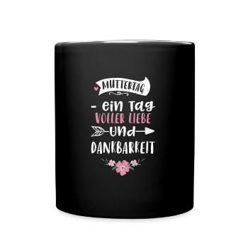 Mother's Day - a day full of love... - Full Colour Mug - black - Front