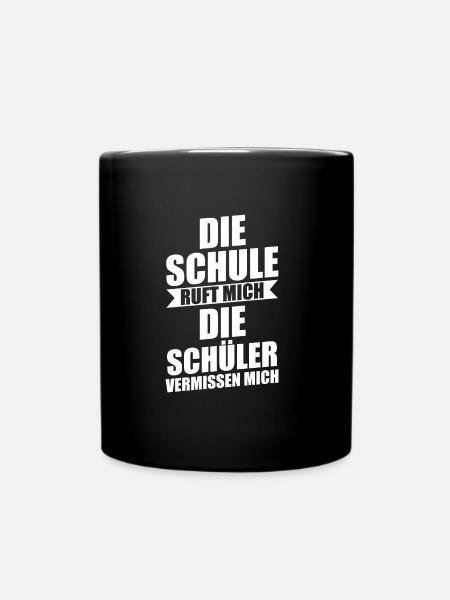 Lehrer Beruf Schullehrer Geschenk - Tasse einfarbig - Schwarz