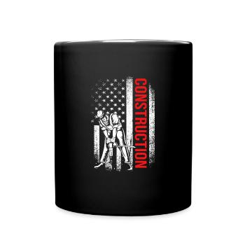 Construction worker construction site - Full Colour Mug - black - Front