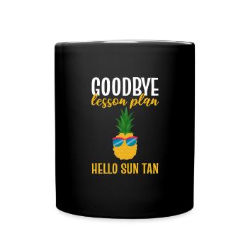 Ananas - Tasse einfarbig - Schwarz - Vorne
