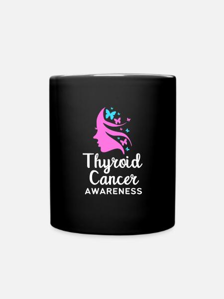 Schilddrüsenkrebs Krebs Schilddrüse - Tasse einfarbig - Schwarz