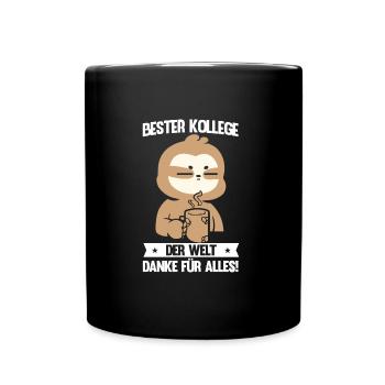 Abschied Kollegin Abschiedsparty Geschenk - Tasse einfarbig - Schwarz - Vorne