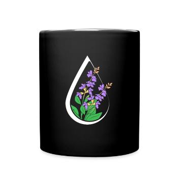 Huile essentielle - Mug uni - noir - Devant