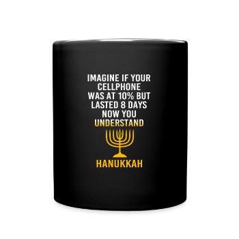 Hanukkah - Full Colour Mug - black - Front