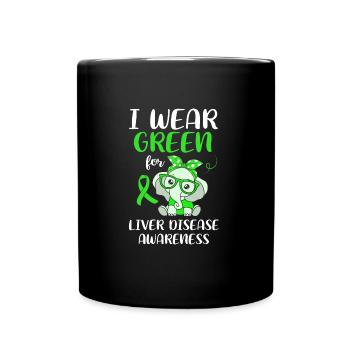 Maladie du foie - Mug uni - noir - Devant