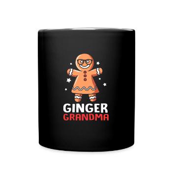 bonhomme en pain d’épice Coeur en pain d’épice Snacking en pain d’épice - Mug uni - noir - Devant