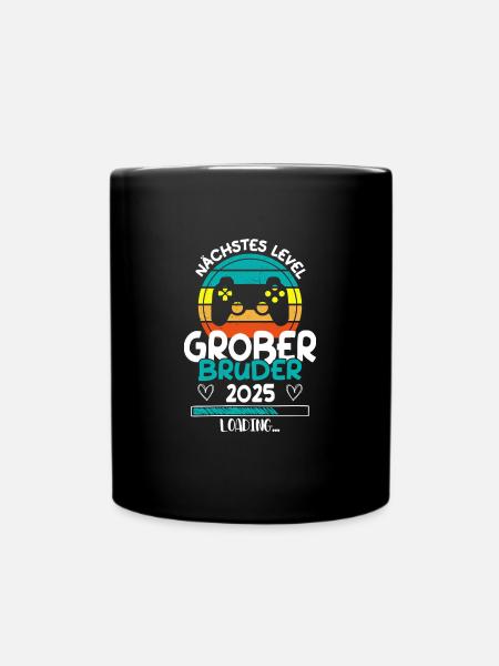 Nächstes Level Großer Bruder 2025 Loading - Tasse einfarbig - Schwarz