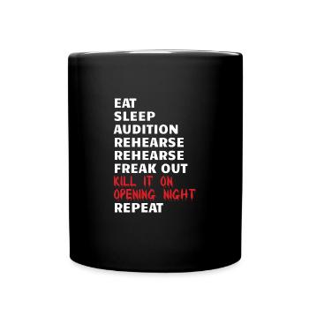 THEATER: Kill It On Opening Night - Full Colour Mug - black - Front