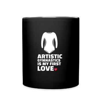 Ich Liebe Kunstturnen Stilvolles Künstlerisches - Tasse einfarbig - Schwarz - Vorne