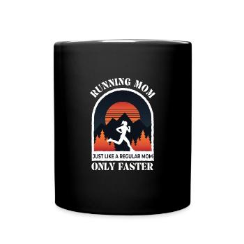 Design de jogging cool pour les femmes Maman Marathon - Mug uni - noir - Devant
