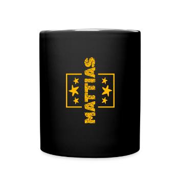 Prénom Mattias - Mug uni - noir - Devant