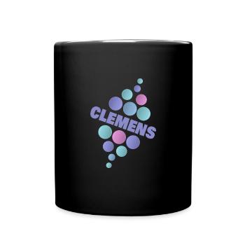 Pet Animal First name Clemens - Full Colour Mug - black - Front