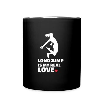 I love long jump - Full Colour Mug - black - Front