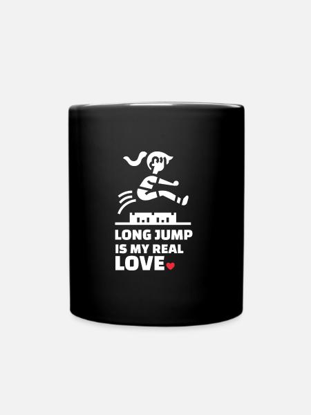 Ich Liebe Weitsprung - Tasse einfarbig - Schwarz