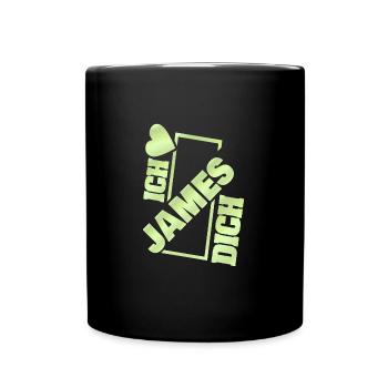 Liebespaar James - Tasse einfarbig - Schwarz - Vorne