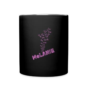 Wasser Melanie - Tasse einfarbig - Schwarz - Vorne