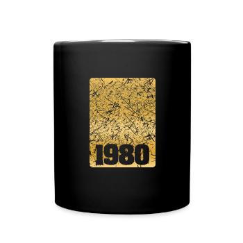 1980 - Tasse einfarbig - Schwarz - Vorne
