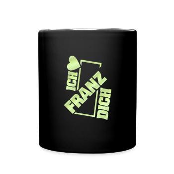 Franz als Couple - Tasse einfarbig - Schwarz - Vorne
