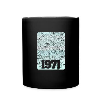Number 1971 - Full Colour Mug - black - Front