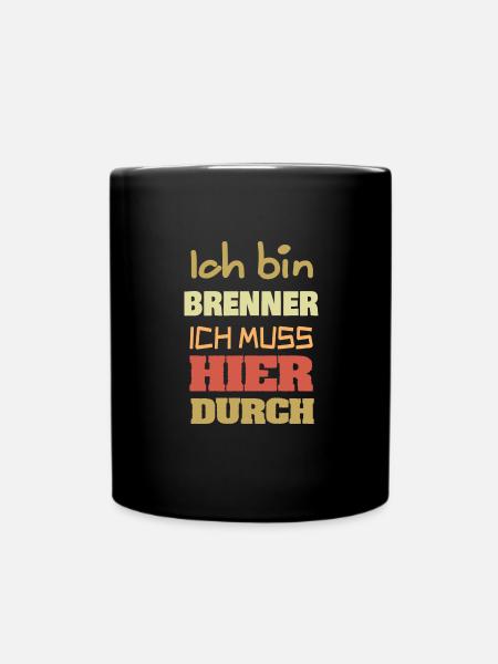 Brenner - Tasse einfarbig - Schwarz