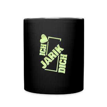 Geschenk für Jarik - Tasse einfarbig - Schwarz - Vorne