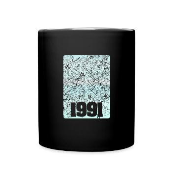 Number 1991 - Full Colour Mug - black - Front