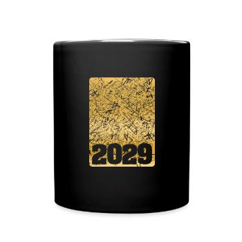 Zahl 2029 - Tasse einfarbig - Schwarz - Vorne