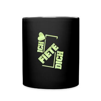 Couple Fiete - Tasse einfarbig - Schwarz - Vorne