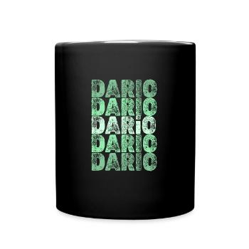 Geschenk für Dario - Tasse einfarbig - Schwarz - Vorne