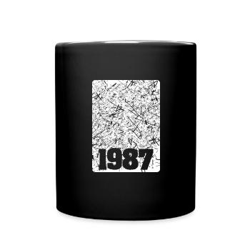 1987 - Tasse einfarbig - Schwarz - Vorne