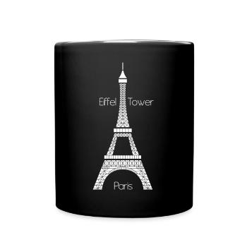 Eiffel Tower (dark) - Tasse einfarbig - Schwarz - Vorne