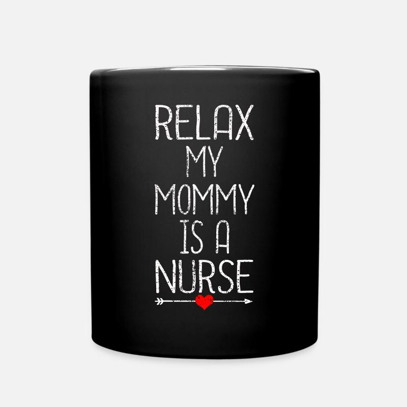Krankenschwester - Tasse einfarbig - Schwarz