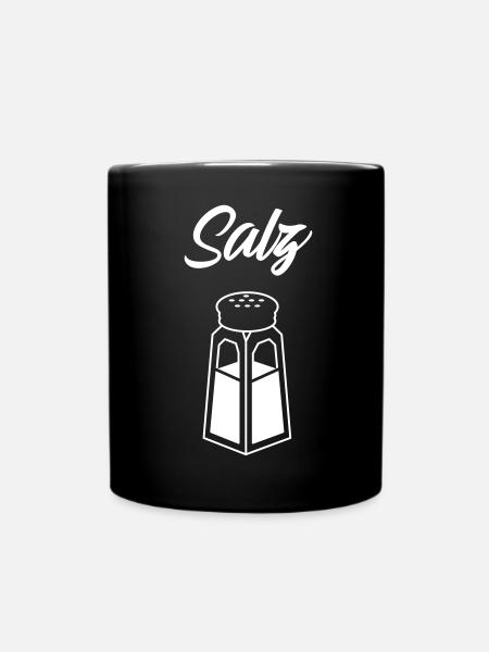 Salz - Pfeffer Partnerlook P64 A - Tasse einfarbig - Schwarz