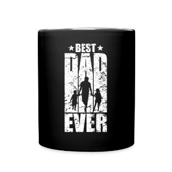 LE MEILLEUR PAPA DE TOUS LES TEMPS, PAPA DE DEUX ENFANTS - Mug uni - noir - Devant
