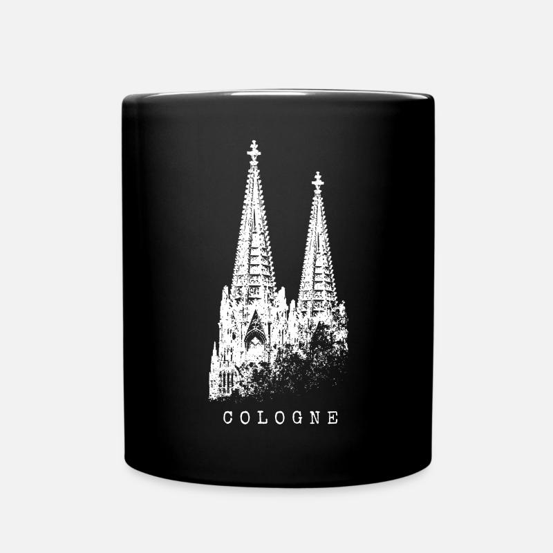 Kölner Dom Cologne Vintage Silhouette Köln Skyline - Tasse einfarbig - Schwarz