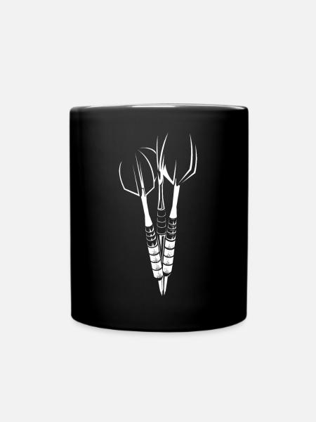 Fléchettes Flèches Fléchettes Symbole Logo icône Illustration - Mug uni - noir