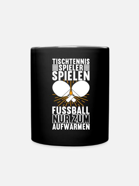 Tischtennis Tischtennisspieler - Tasse einfarbig - Schwarz
