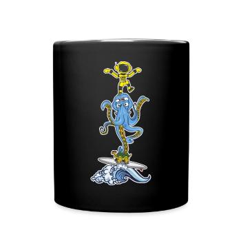 Kampfsport - Tasse einfarbig - Schwarz - Vorne