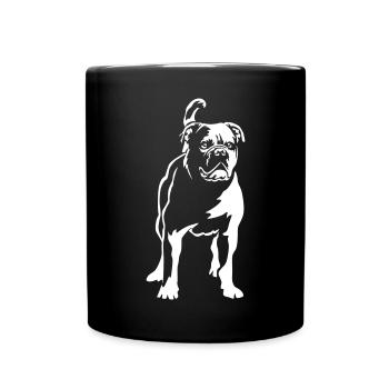 Continental Bulldog "Black Edition" - Full Colour Mug - black - Front
