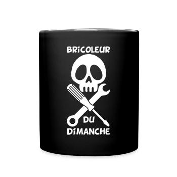 Bricoleur du dimanche (blanc) - Mug uni - noir - Devant
