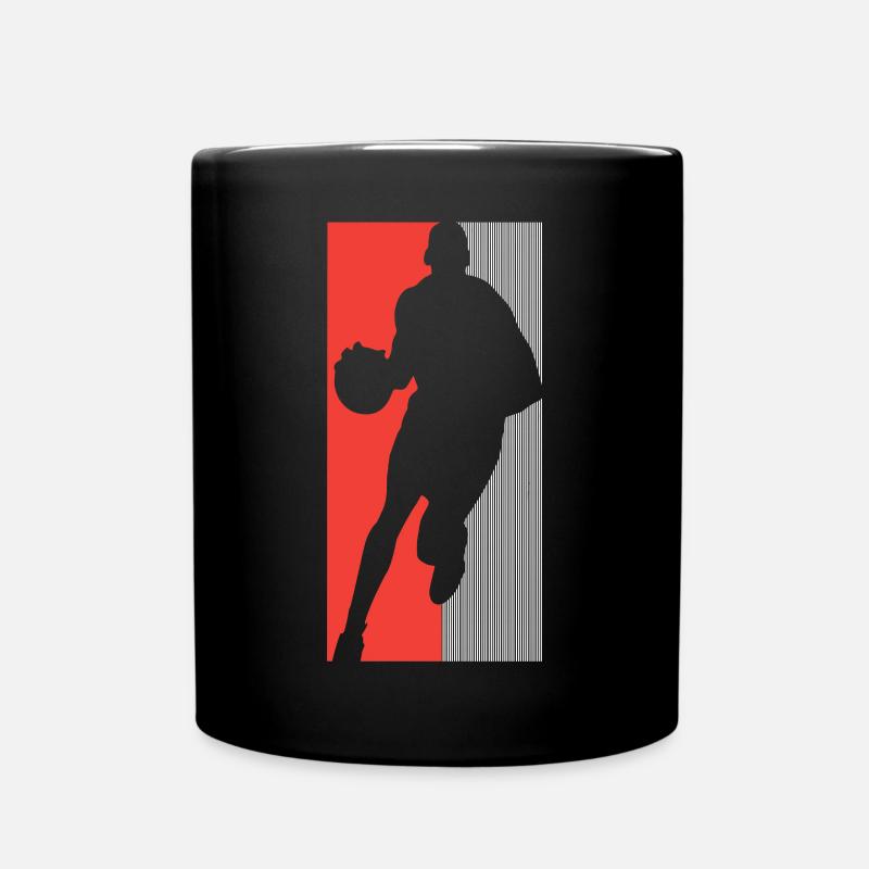 Basketball Basketballer - Tasse einfarbig - Schwarz