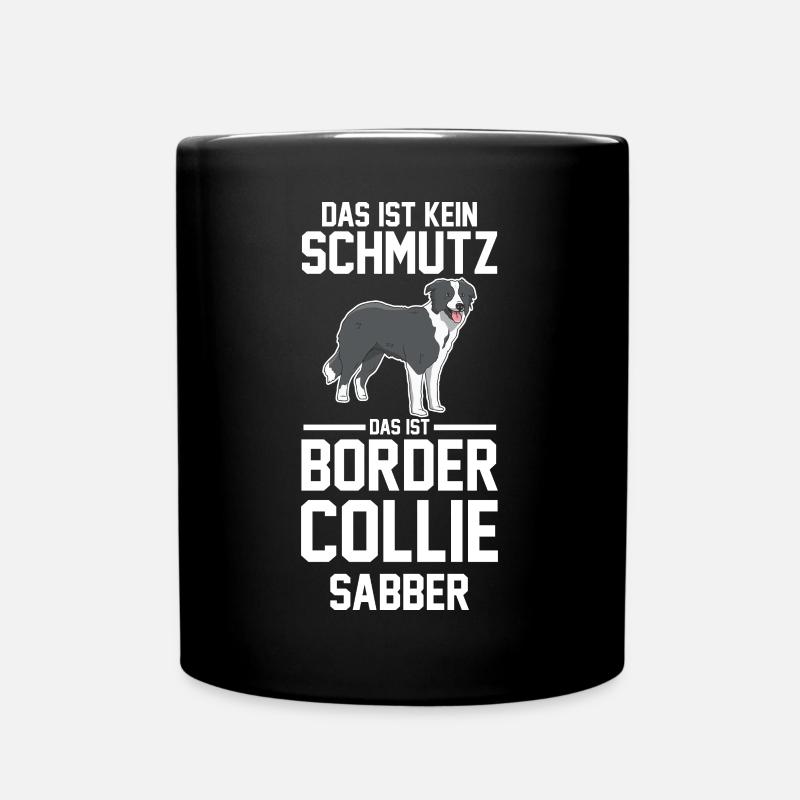 Hund Border Collie - Tasse einfarbig - Schwarz