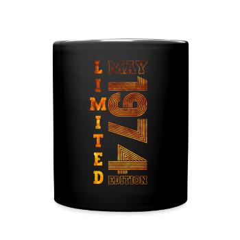 49th Birthday Man Original May Vintage 1974 - Full Colour Mug - black - Front