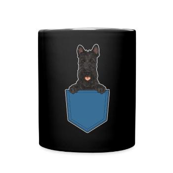 Scottish Terrier Scottie Dog - Full Colour Mug - black - Front