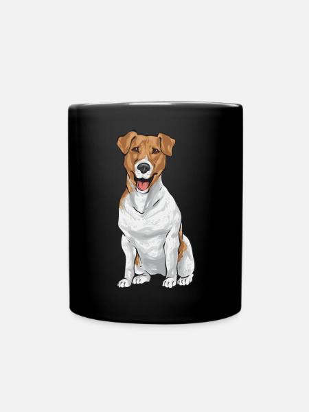 Jack Russell Terrier - Tasse einfarbig - Schwarz