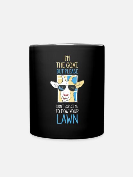Ich bin die Ziege - Tasse einfarbig - Schwarz