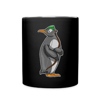 Arc de pingouin Archer - Mug uni - noir - Devant